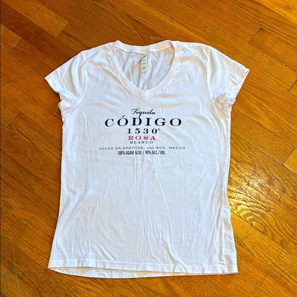 White Tequila Label Graphic Tee - Picture 1 of 6